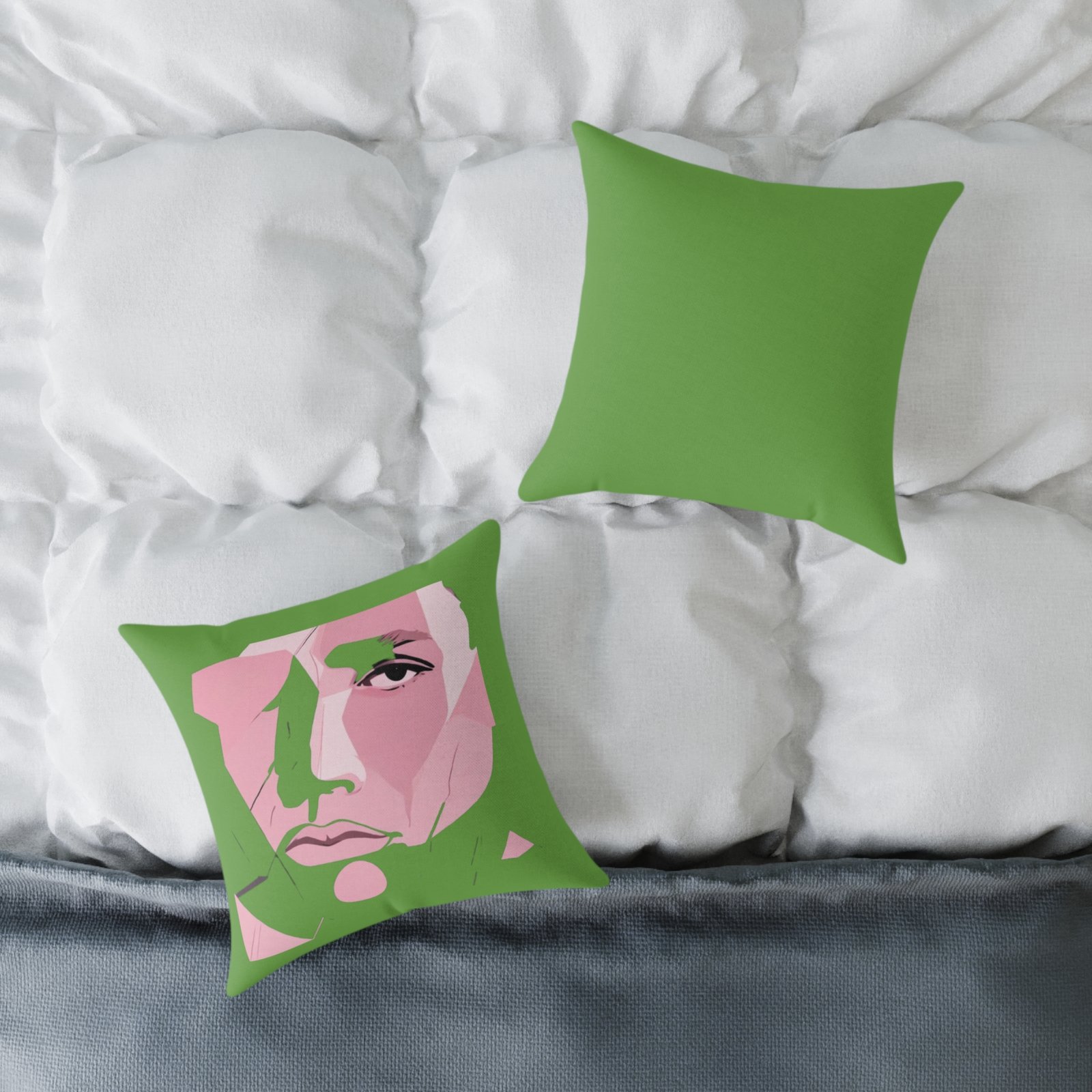Abstract Square Poly Canvas Pillow - Image 4