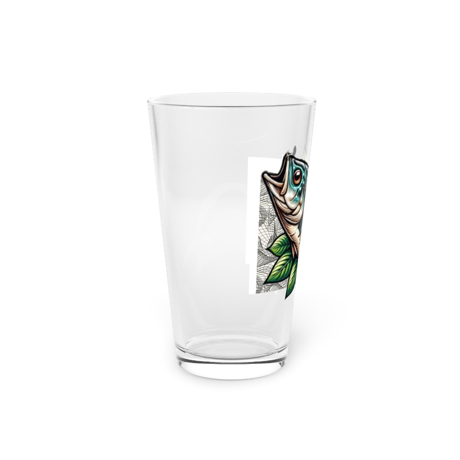Fish Fishing Water Sports Glass Pint Glass, Unique Beer Glass, Funny Gift for Fisherman, Independence Day Drinkware, Perfect for Summer BBQs - Image 2