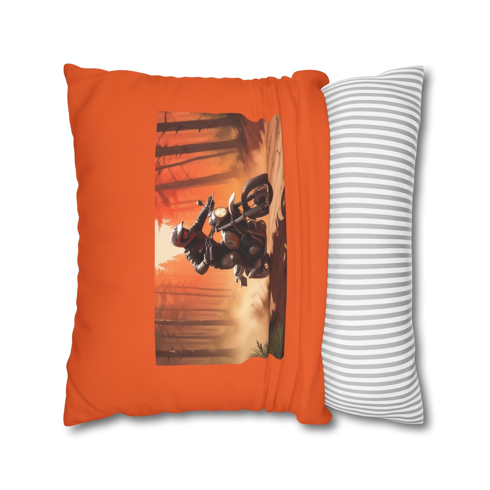 Scrambling Bikes Square Poly Canvas Pillowcase - Image 14