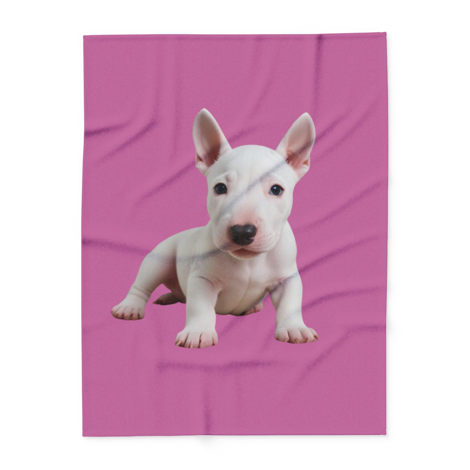 English Bull Terrier Puppy Arctic Fleece Blanket 08 - Image 9