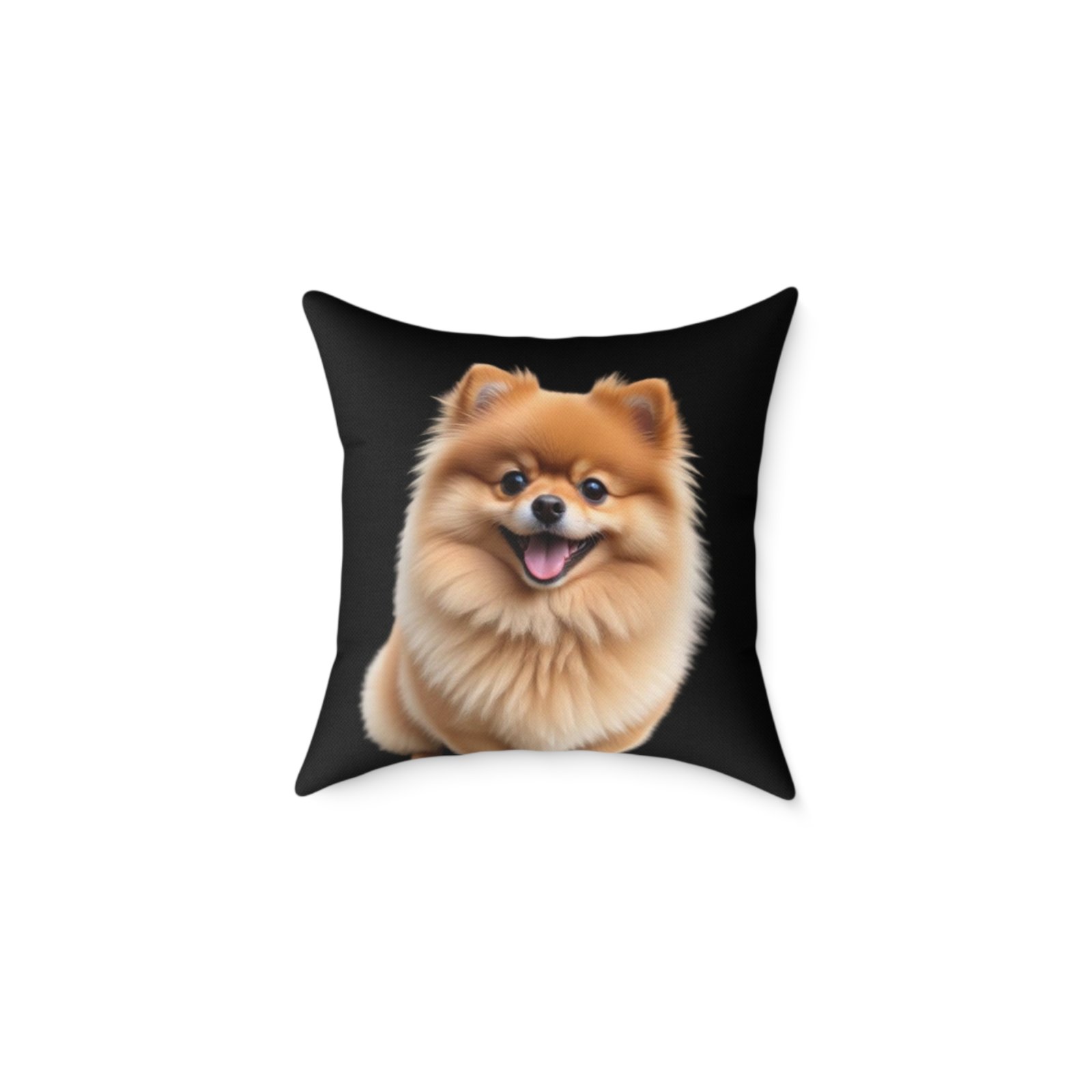 Pomeranian Dog Square Poly Canvas Pillow - Image 5