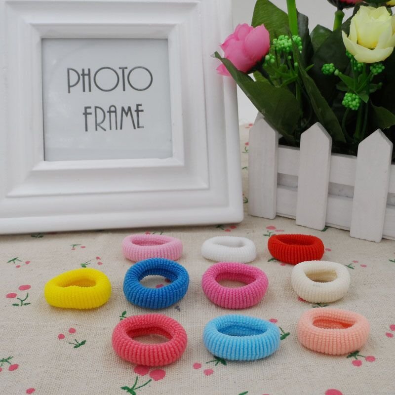 Seamless Stretch Towel Hair Tie Hair Rope Rubber Band - Image 3