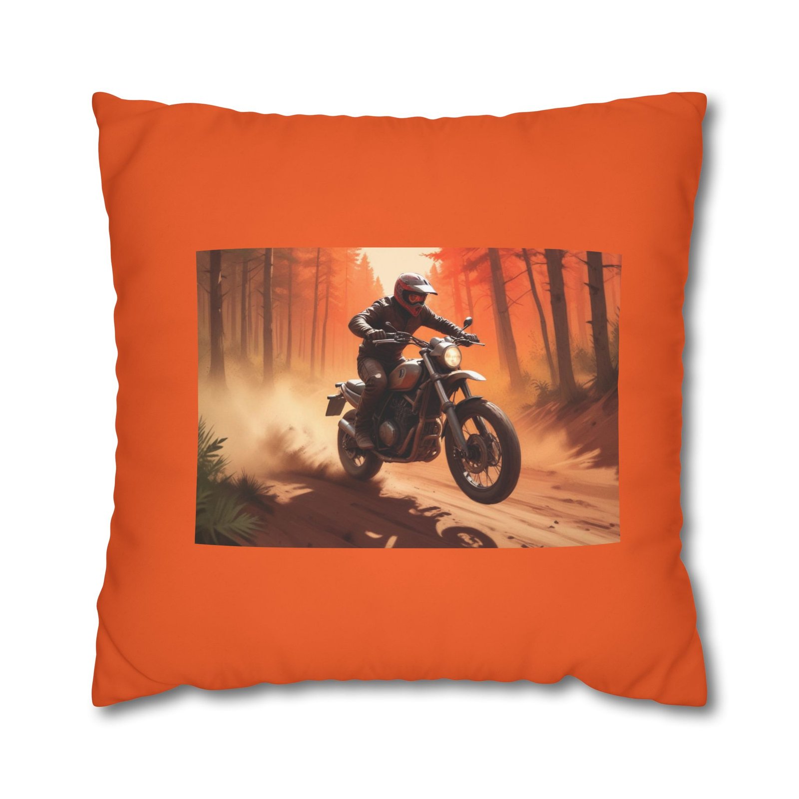 Scrambling Bikes Square Poly Canvas Pillowcase - Image 17
