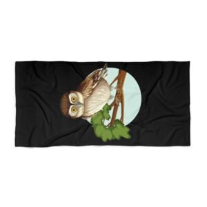 Colorful Owl Beach Towel - Fun Summer Accessory for Beach Lovers