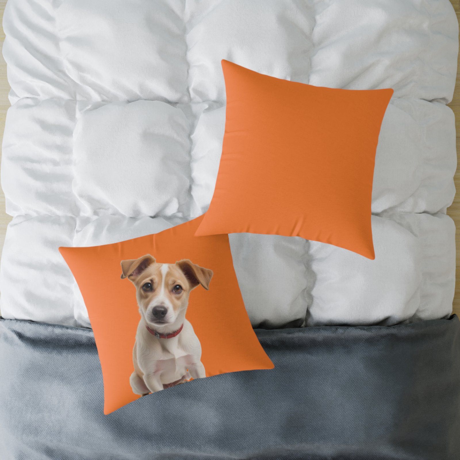 Jack Russell Square Poly Canvas Pillow - Image 16