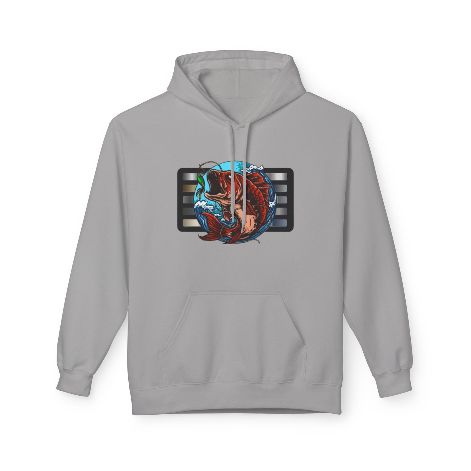 Fishing Adventure Water Sport Fleece Hoodie | Perfect Gift for Anglers, Outdoor Enthusiasts, Fishing Trips, Birthdays, and Summer - Image 5
