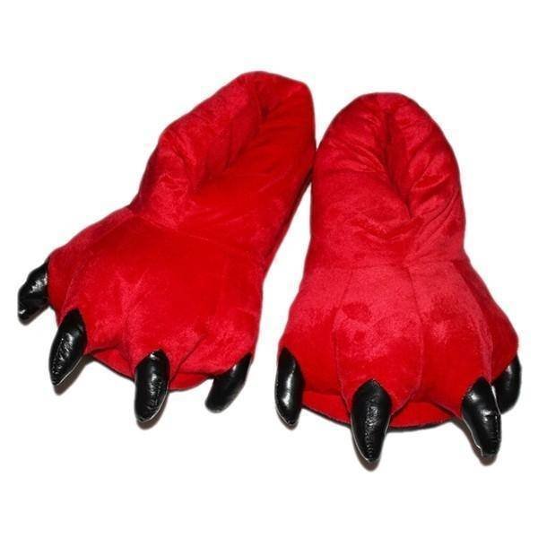 Winter Soft Warm Dinosaur Paw Funny Slippers for Men Women Kids Parent-child Home House Slipper Shoes Room Cotton Shoes - Image 3