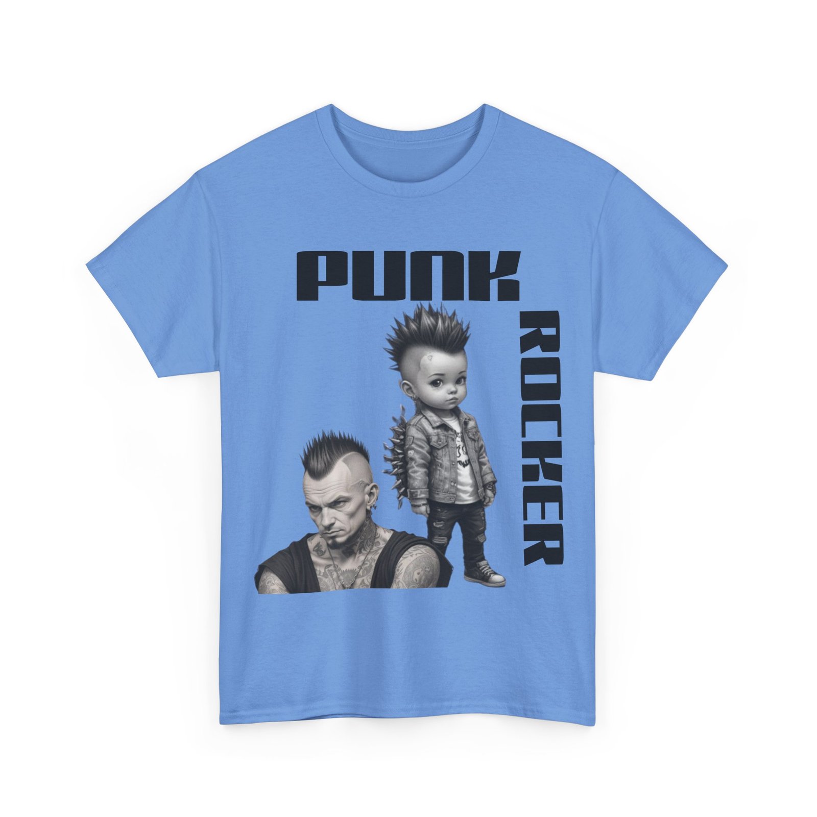 Punk Mother Daughter Father Son Grandparents Grandkids Matching Unisex Heavy Cotton Tee - Image 55