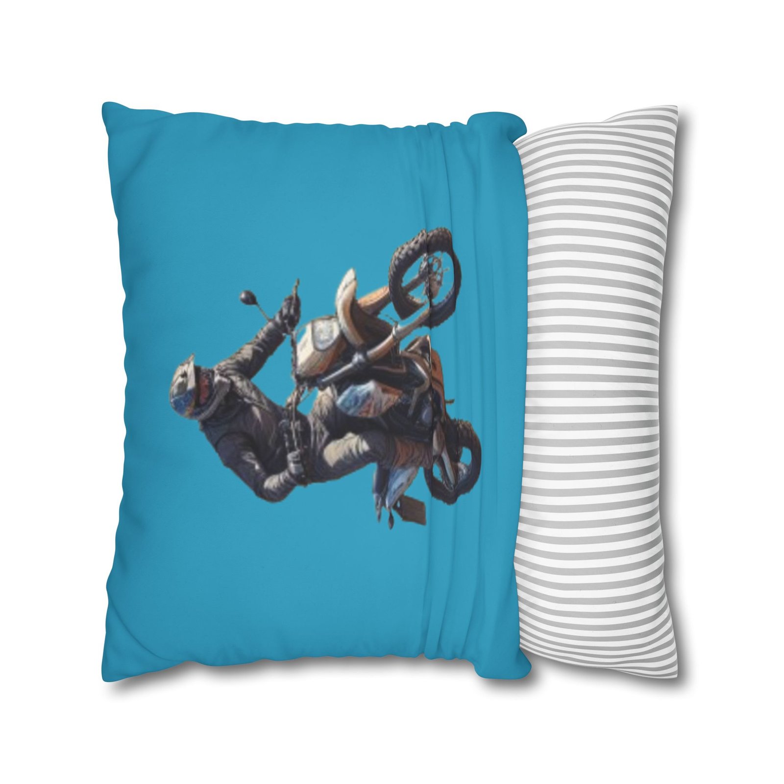 Scrambling Bikes Square Poly Canvas Pillowcase - Image 14