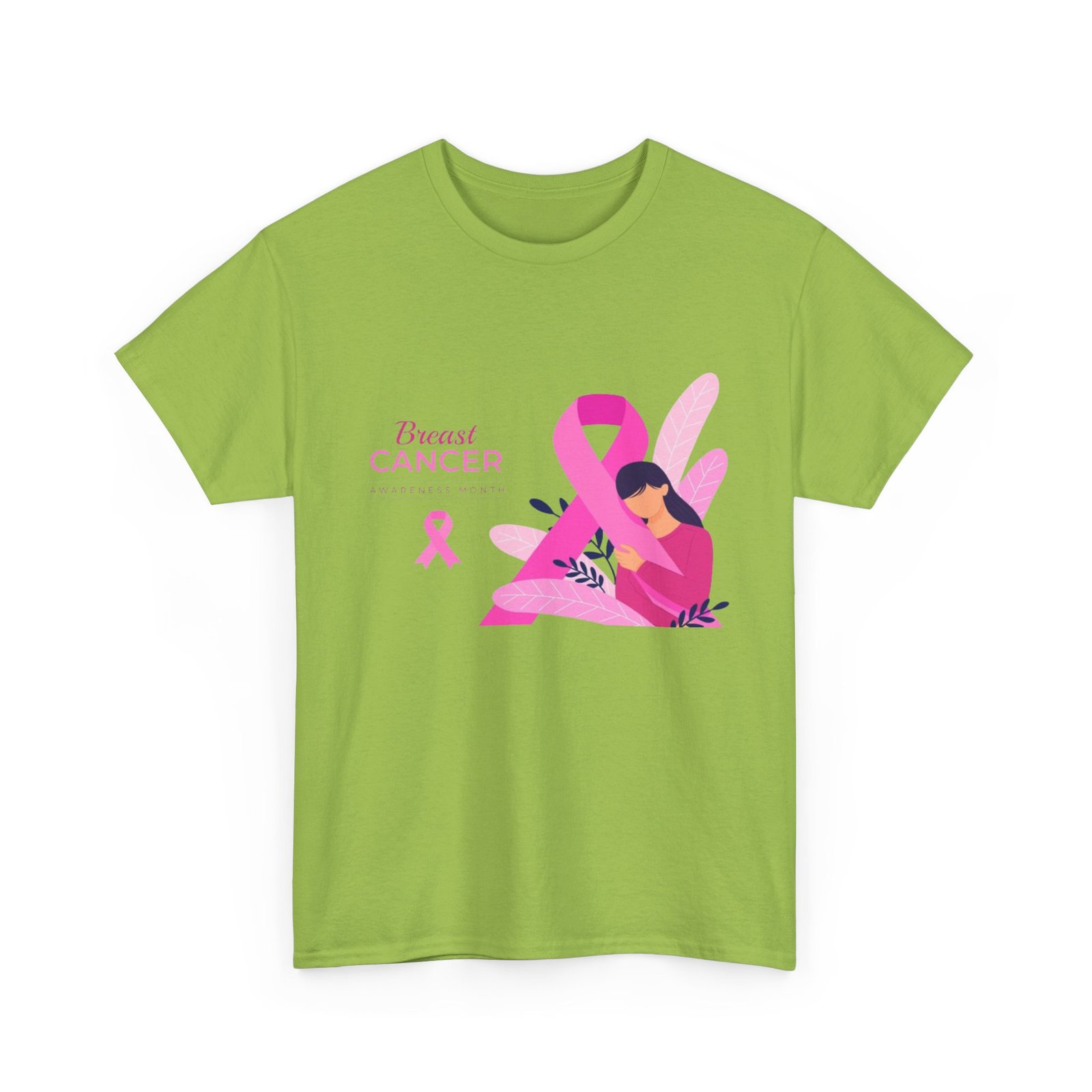 Breast Cancer Awareness Unisex Heavy Cotton Tee - Image 43