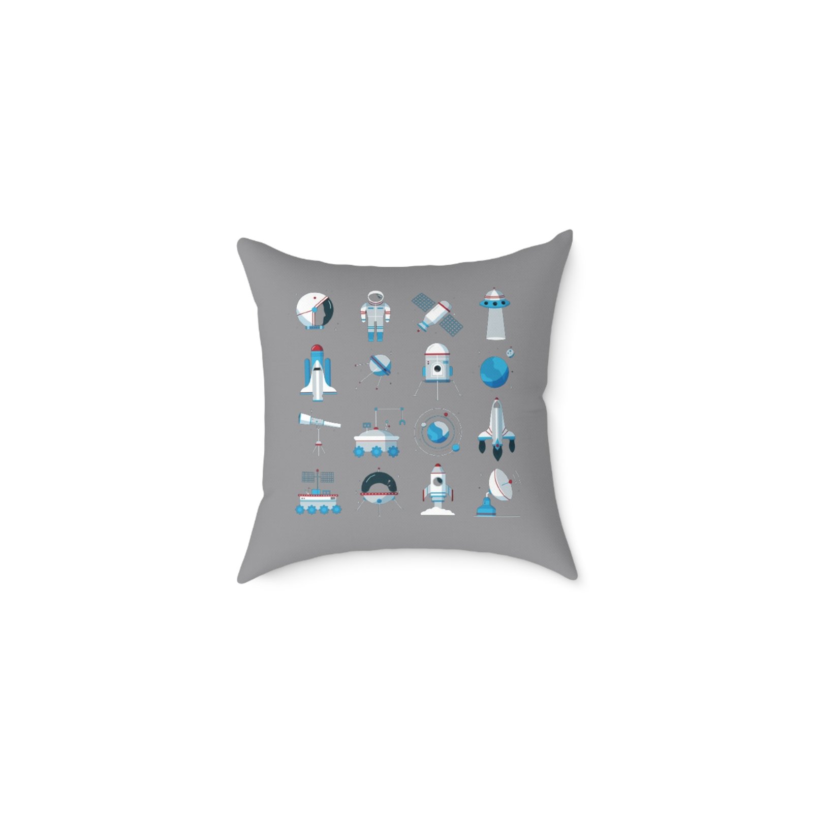 Outer Space Square Poly Canvas Pillow