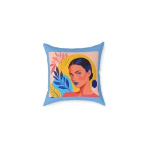 Pretty Square Poly Canvas Pillow