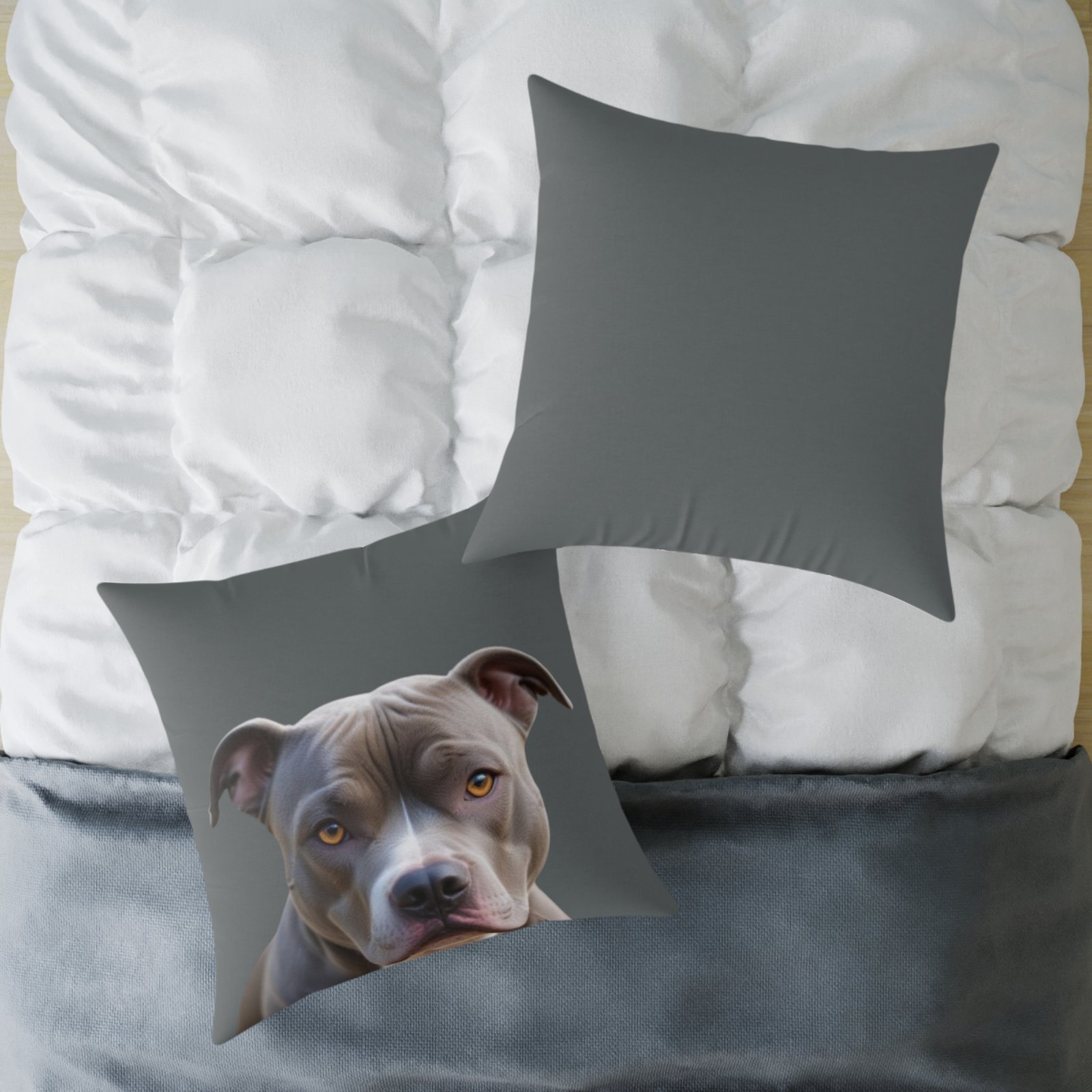 Staffordshire Bull Terrier Square Poly Canvas Pillow - Image 20