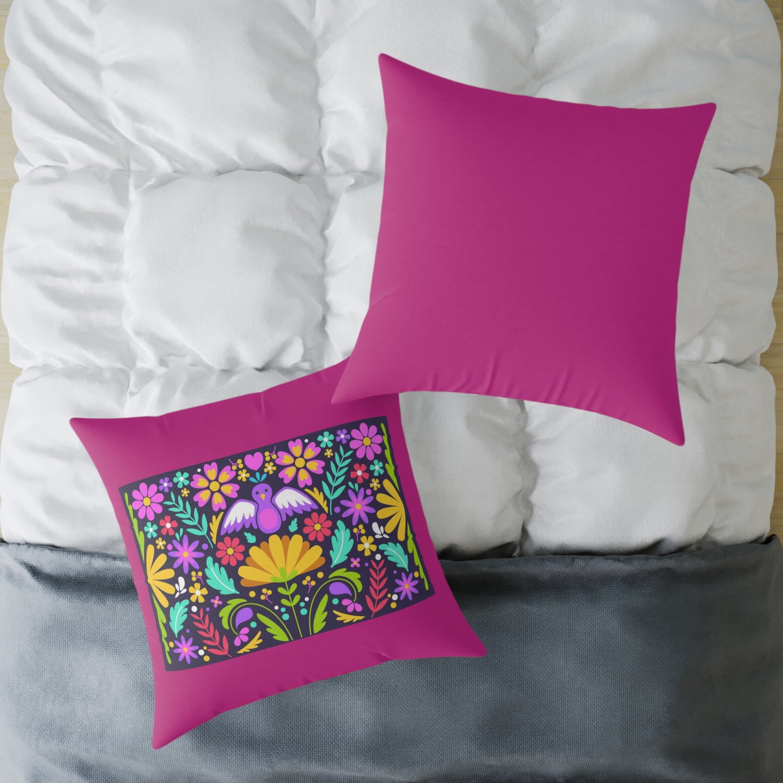 Mexico Square Poly Canvas Pillow - Image 20