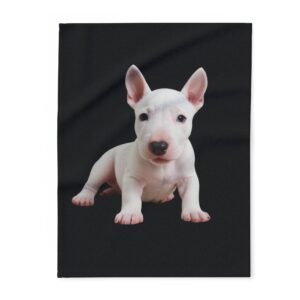 English Bull Terrier Puppy Arctic Fleece Blanket 08