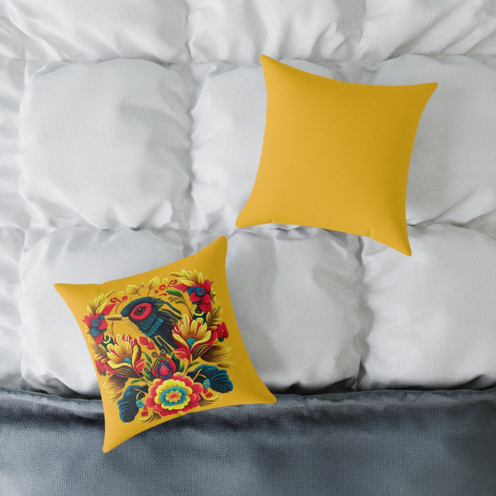 Mexico Square Poly Canvas Pillow - Image 4