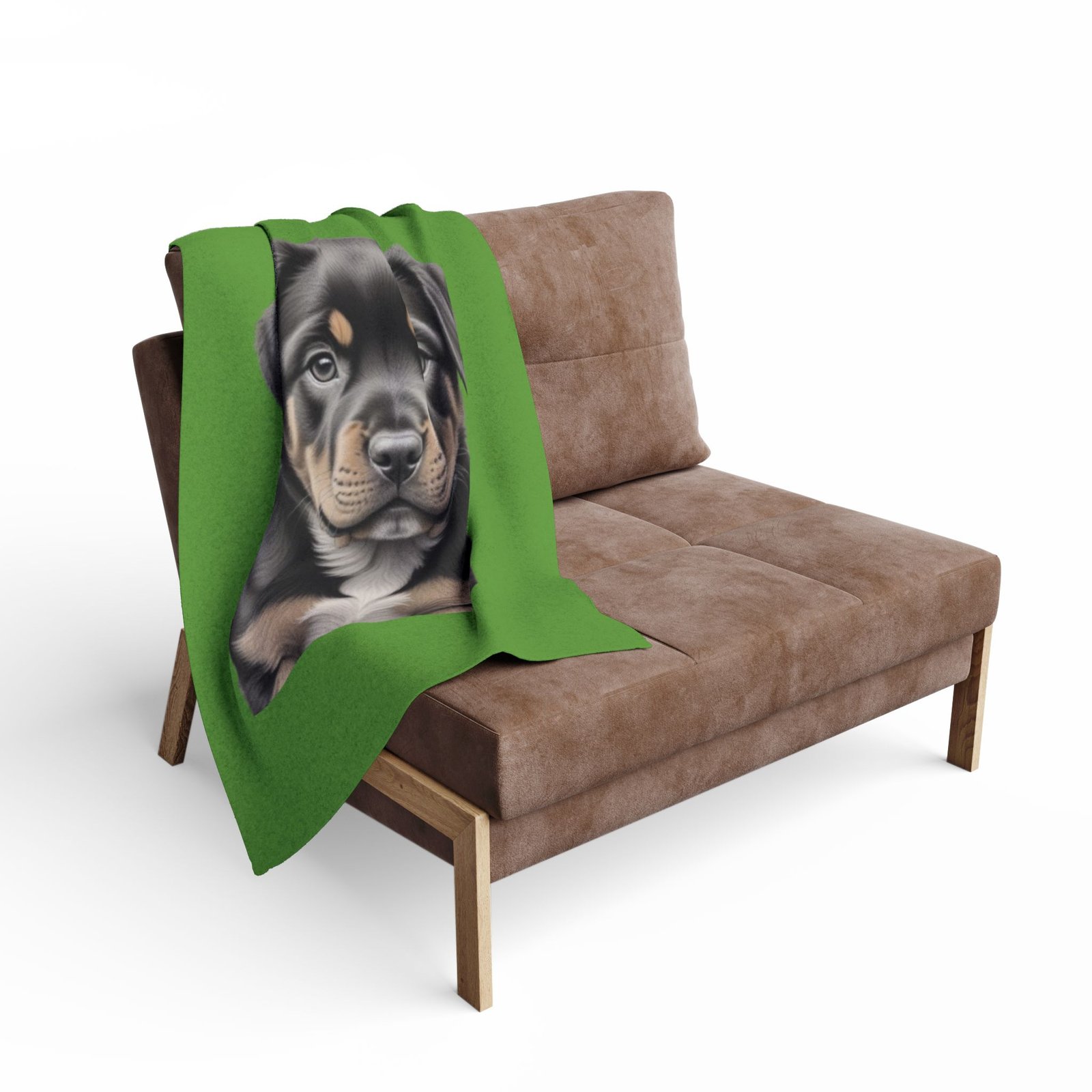 Rottweiller Puppy Arctic Fleece Blanket 71 - Image 4