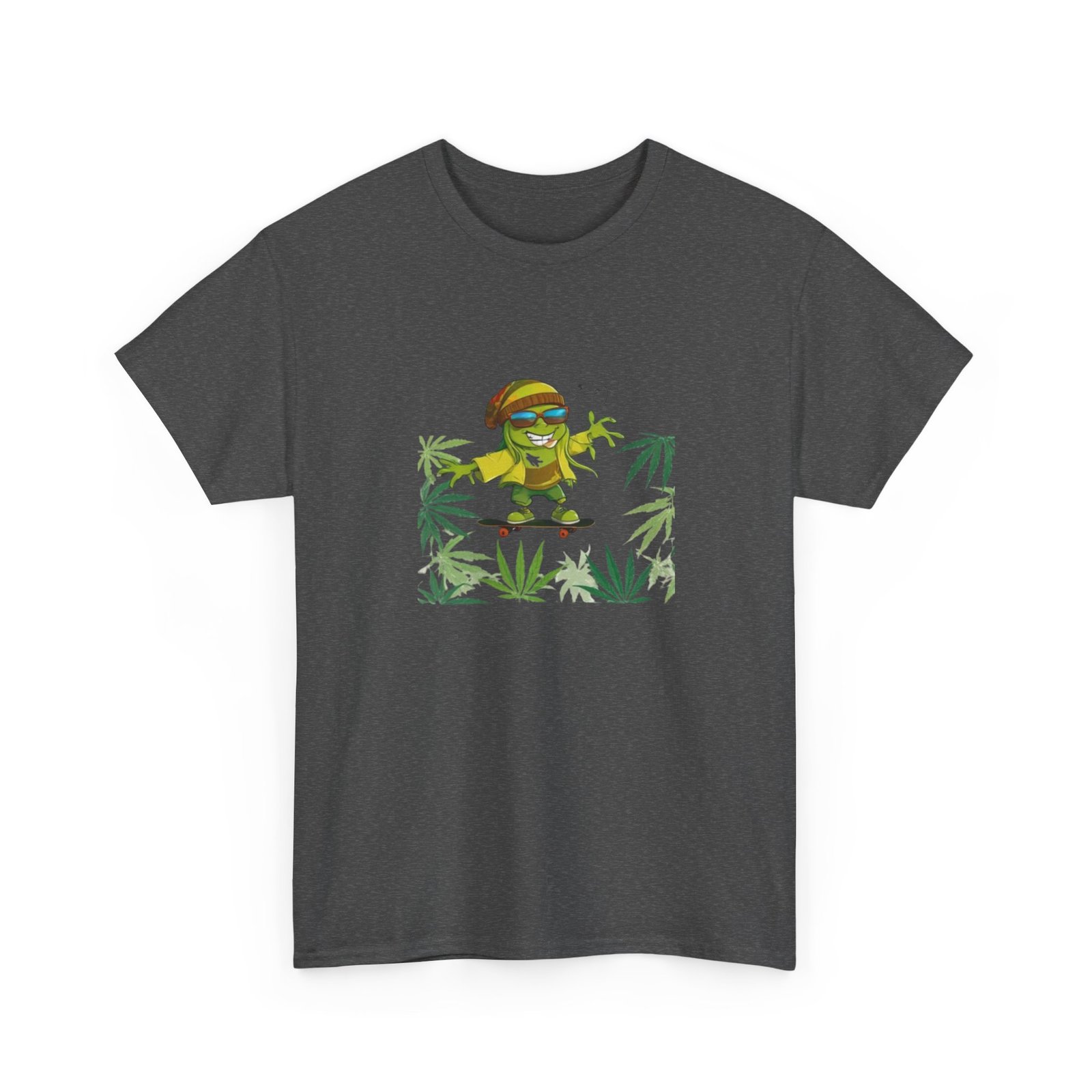 Cannabis Leaves Unisex Heavy Cotton Tee 08 - Image 15