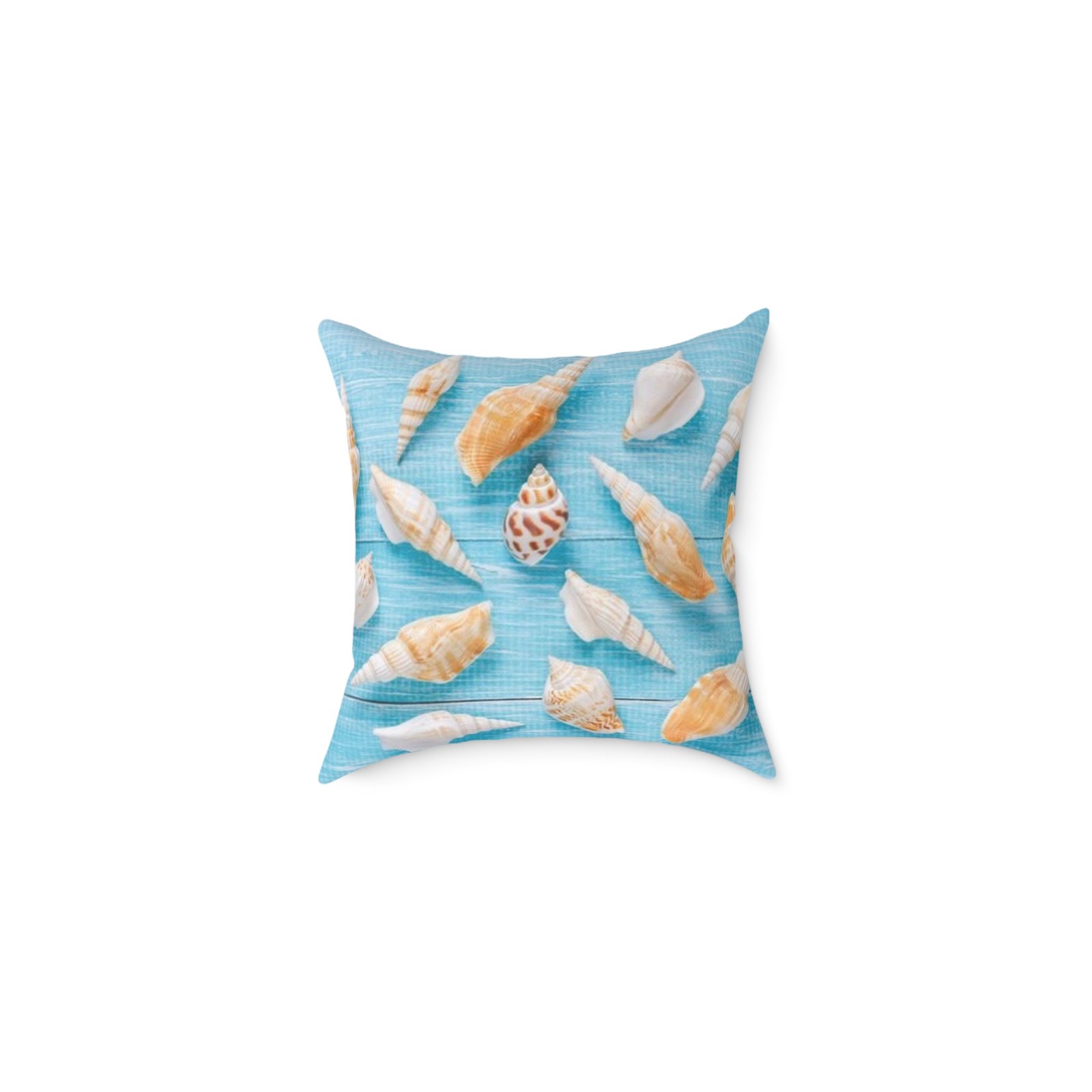 Sea shells Seaside Beach Square Poly Canvas Pillow 08