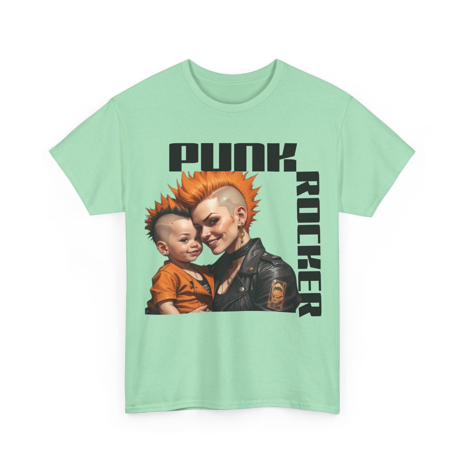 Punk Mother Daughter Father Son Grandparents Grandkids Matching Unisex Heavy Cotton Tee - Image 47