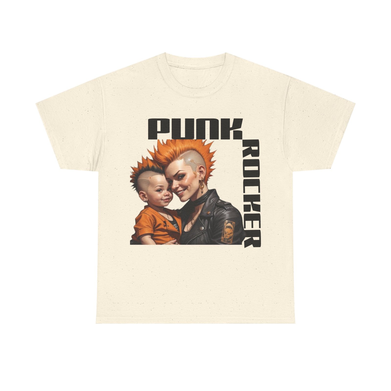 Punk Mother Daughter Father Son Grandparents Grandkids Matching Unisex Heavy Cotton Tee - Image 33