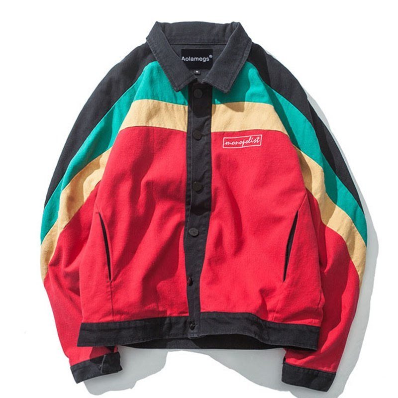 Jamaica West Coast Embroidered Lapel Jacket Neutral Jacket - Image 6