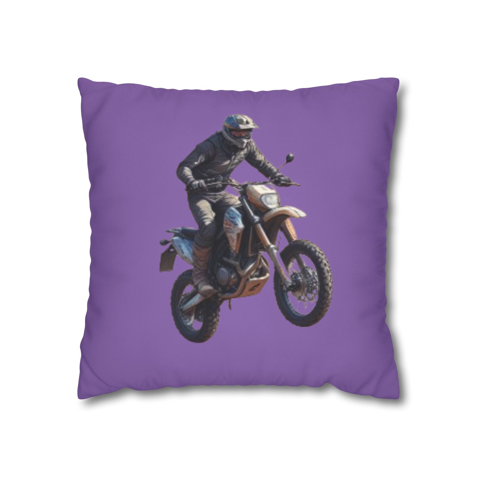 Scrambling Bikes Square Poly Canvas Pillowcase - Image 5