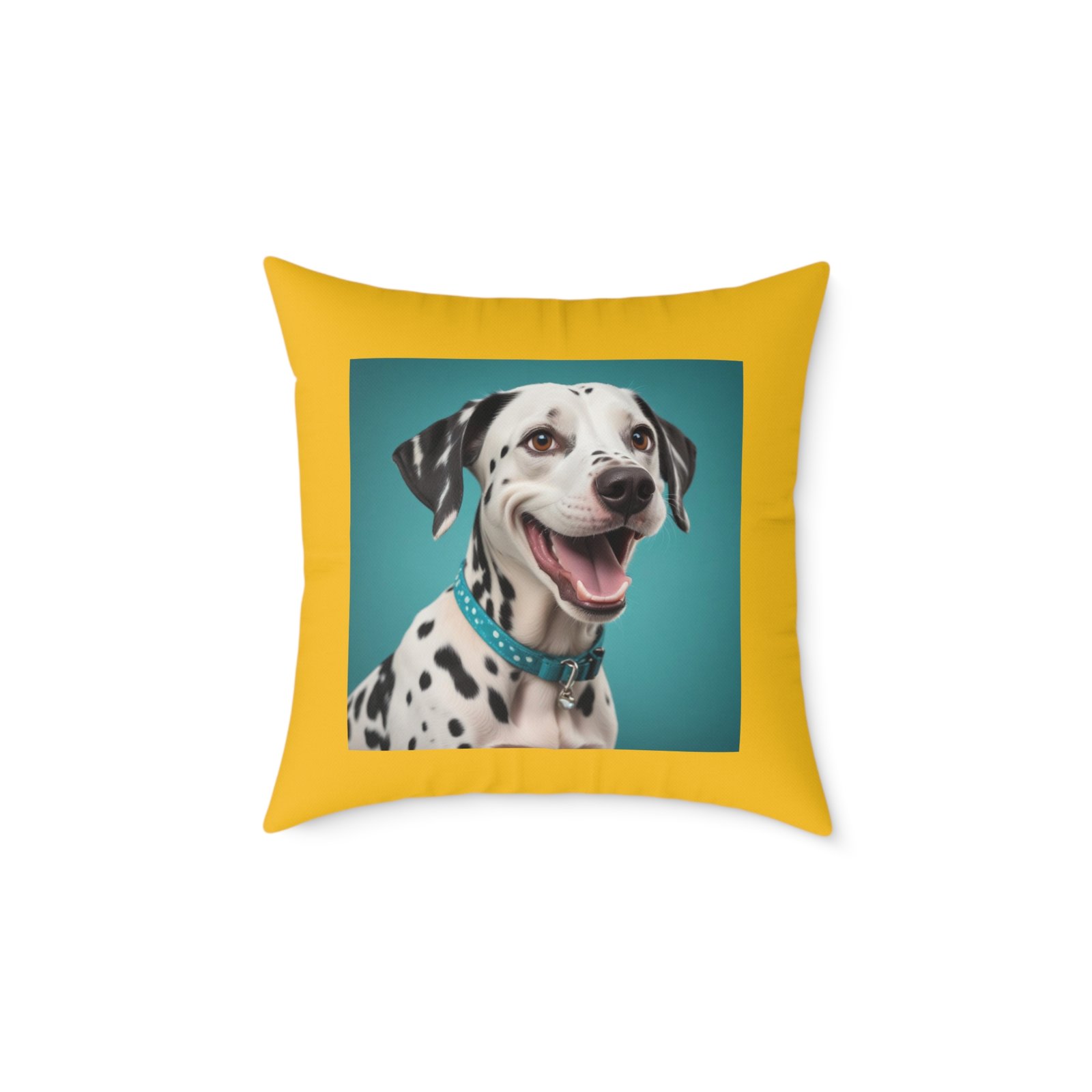 Dalmatian Pet Dog Puppy Cushion 08 Square Poly Canvas Pillow 08 - Image 9