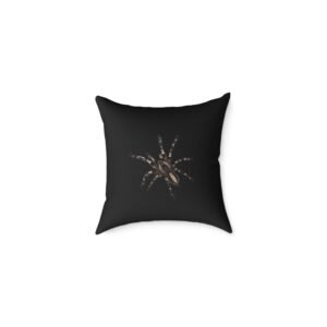 Spider Square Poly Canvas Pillow