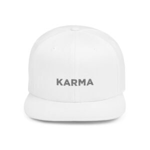 Positivity Flat Bill Snapback Cap - Uplifting Inspirational Hat for Everyday Wear