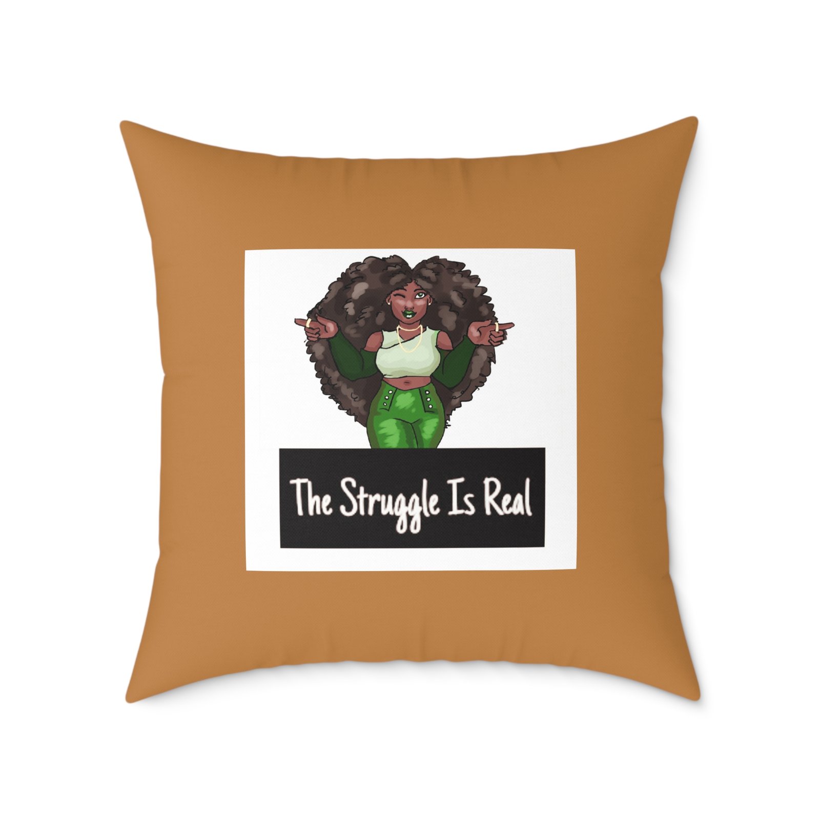 Funny Quote Keeping It Real Poly Canvas Pillow Cushion 08 - Image 17