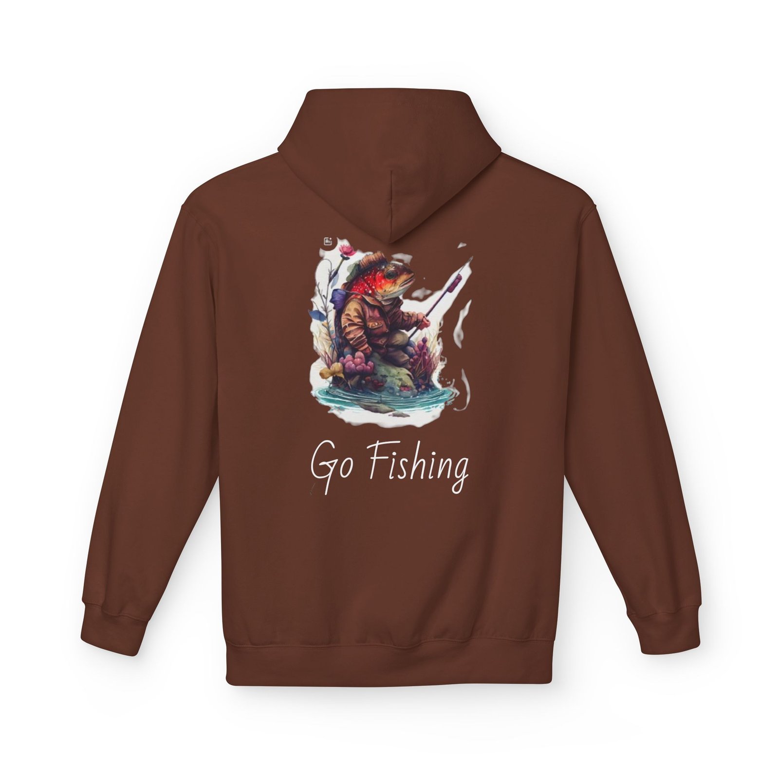 Fishing Adventure Water Sport Fleece Hoodie | Perfect Gift for Anglers, Outdoor Enthusiasts, Fishing Trips, Birthdays, and Summer - Image 6