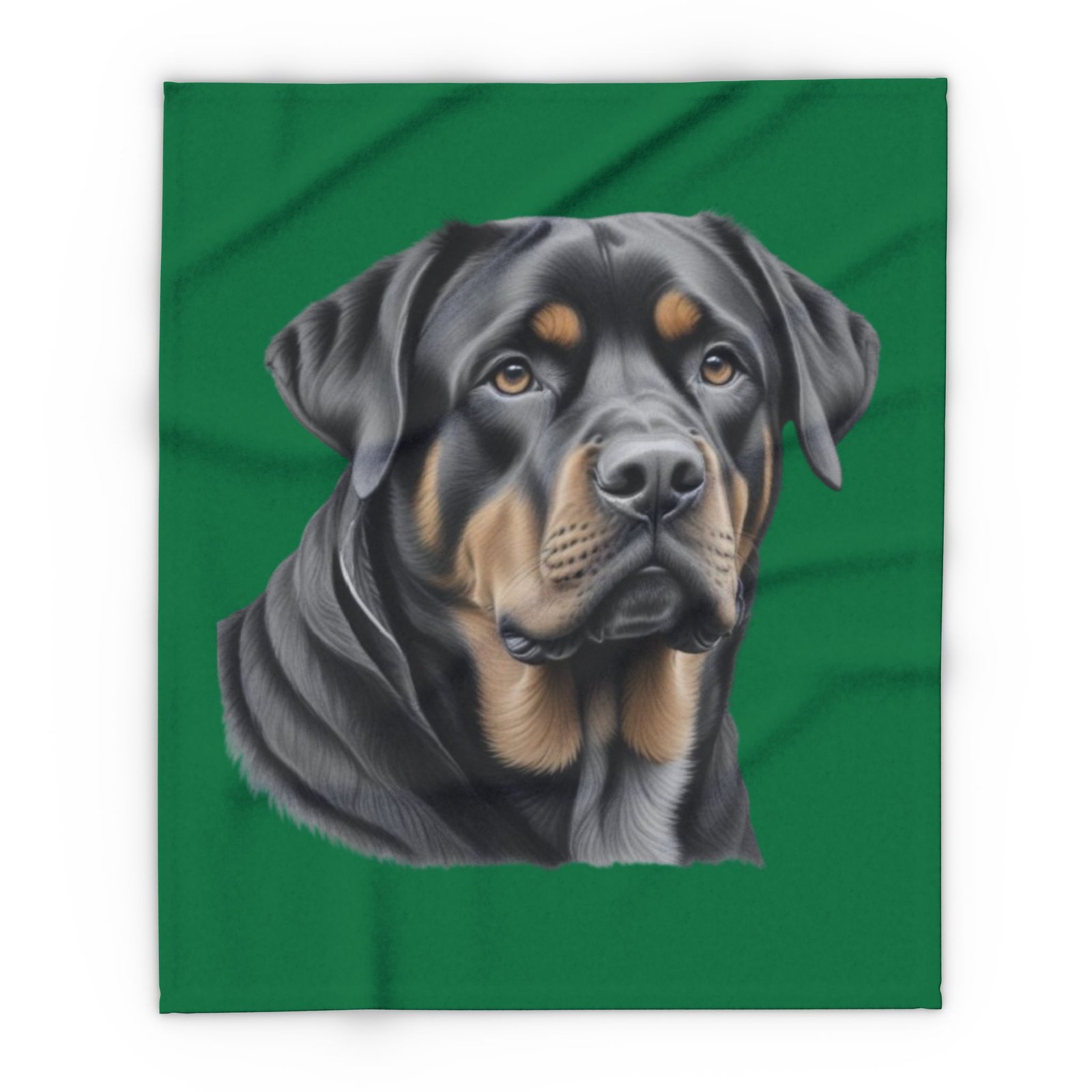Rottweiller Puppy Arctic Fleece Blanket 08 - Image 5