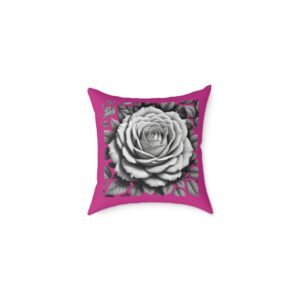 Roses Square Poly Canvas Pillow