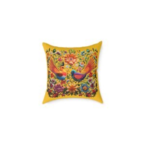 Mexico Square Poly Canvas Pillow