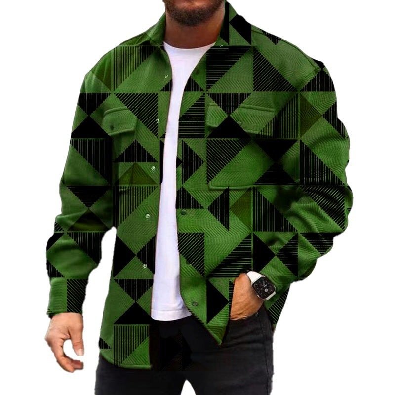 3D Digital Printing Coat Autumn Fashion Casual Men's Jackets Shirt - Image 3