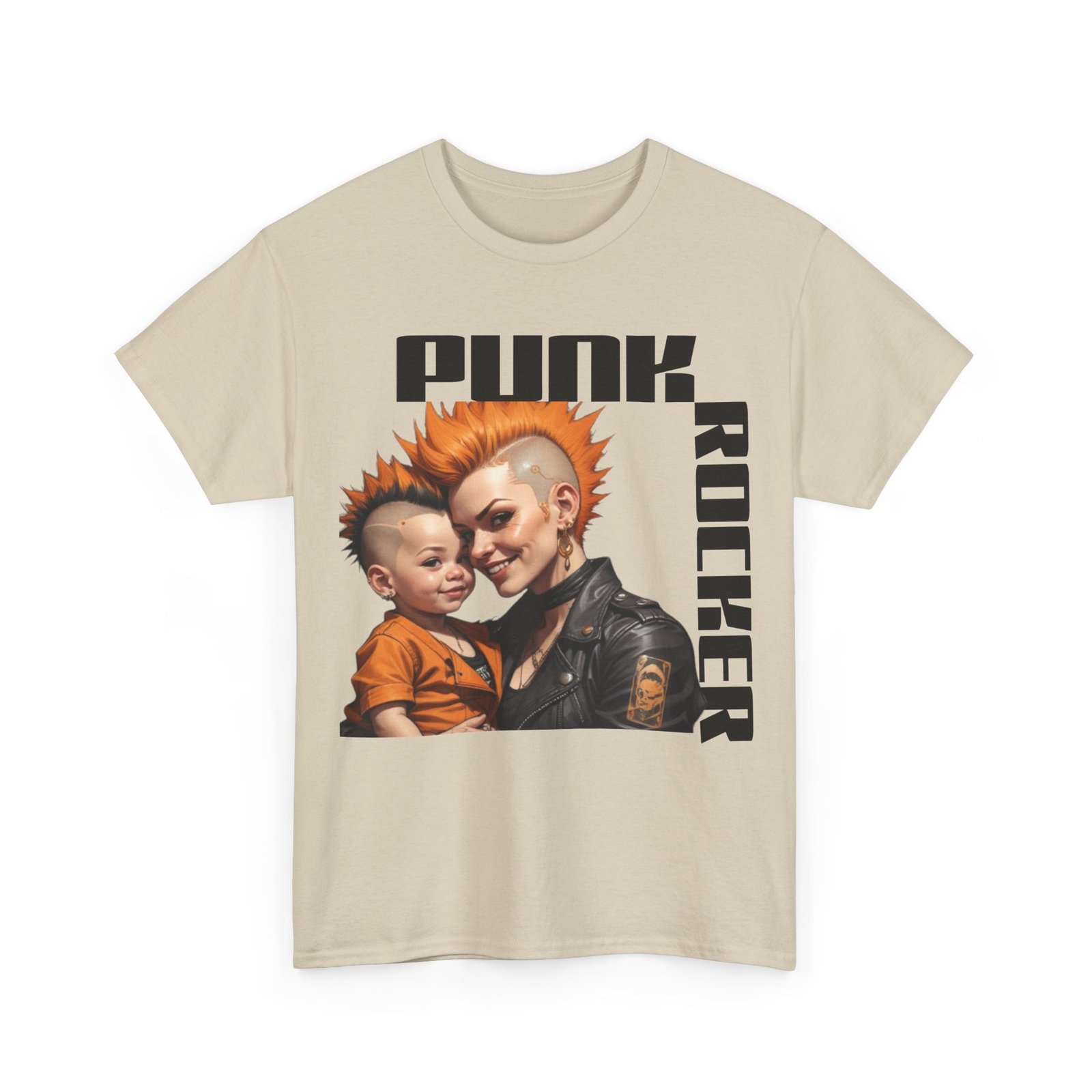 Punk Mother Daughter Father Son Grandparents Grandkids Matching Unisex Heavy Cotton Tee - Image 11