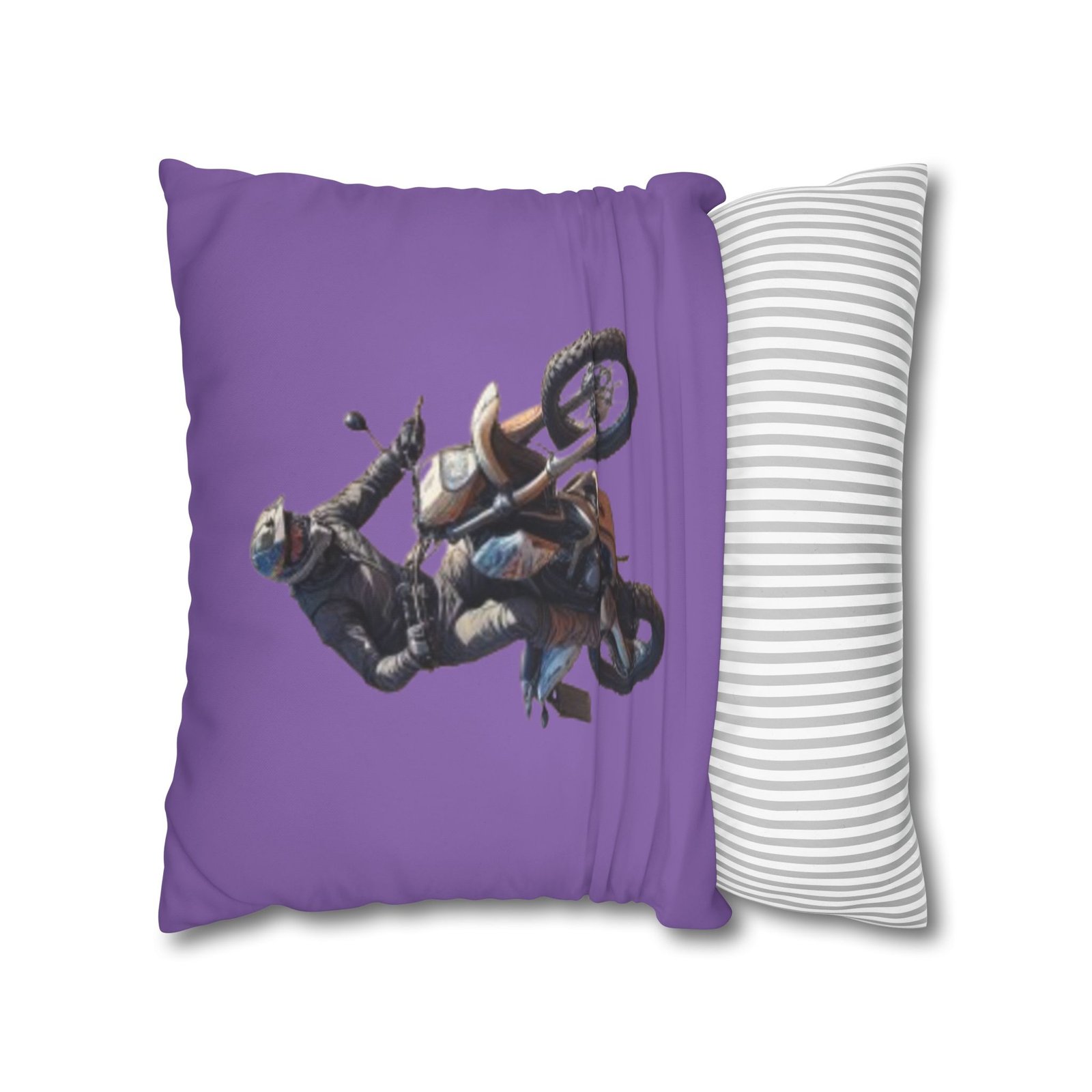 Scrambling Bikes Square Poly Canvas Pillowcase - Image 10