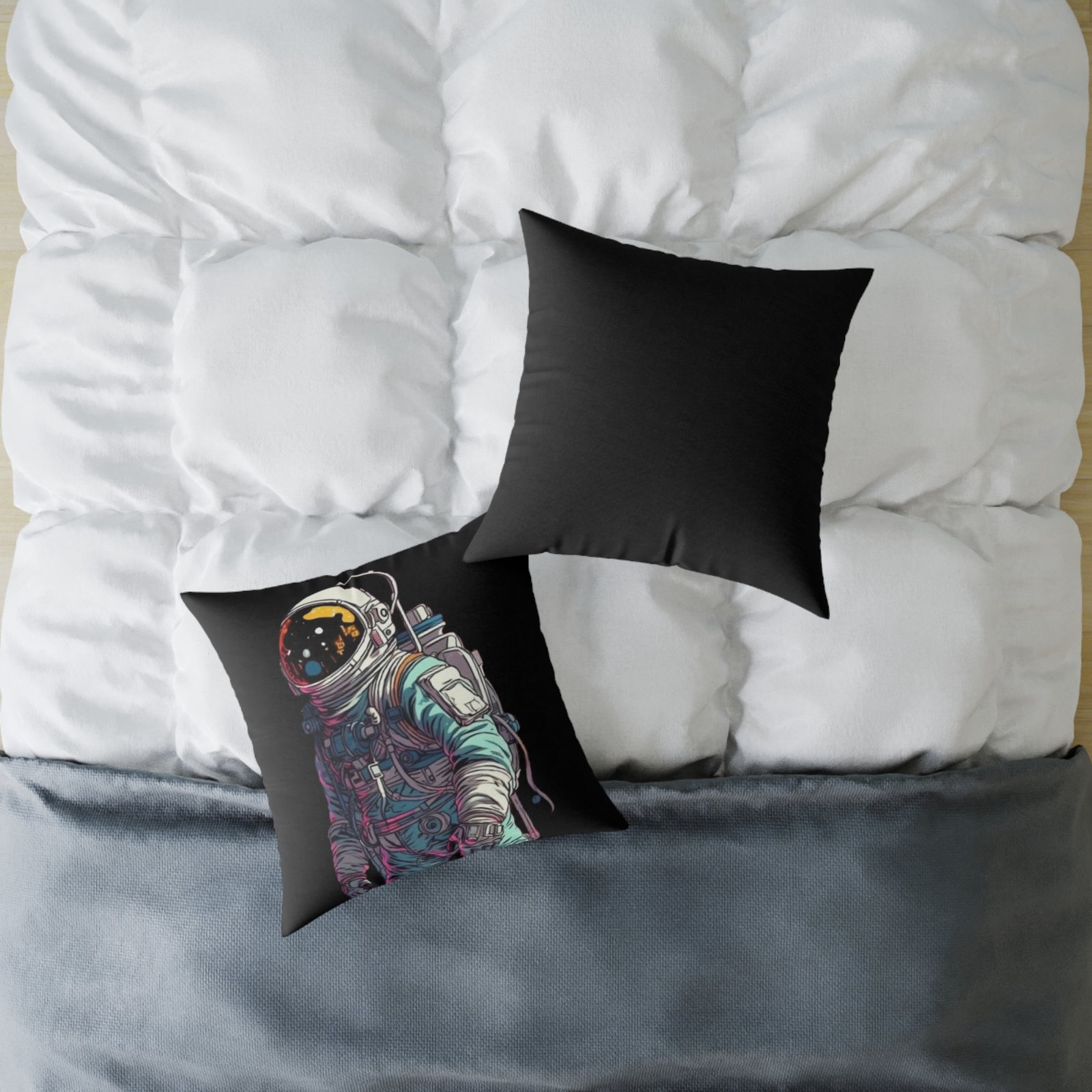 Astronaut Square Poly Canvas Pillow - Image 12
