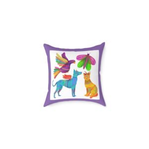 Mexico Square Poly Canvas Pillow