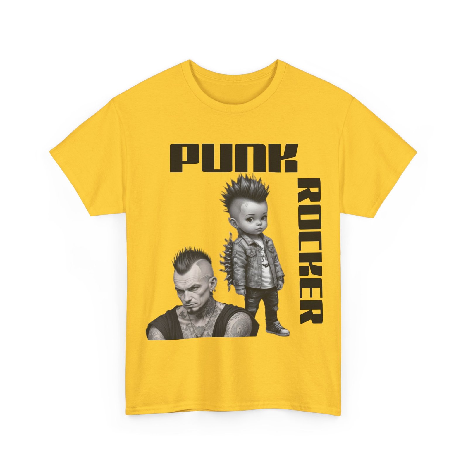 Punk Mother Daughter Father Son Grandparents Grandkids Matching Unisex Heavy Cotton Tee - Image 39