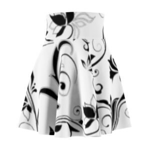 Floral Print Women's Skater Skirt - Boho Chic Style for Spring & Summer