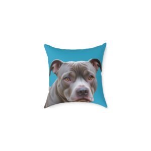 Staffordshire Bull Terrier Square Poly Canvas Pillow