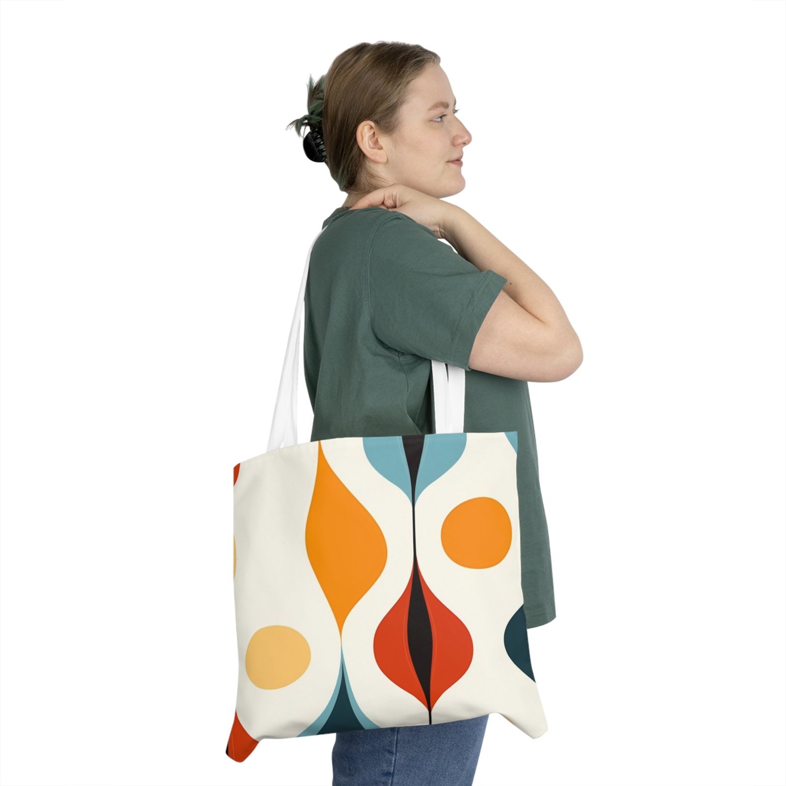 Pattern Shoulder Tote Bag (AOP) - Image 3