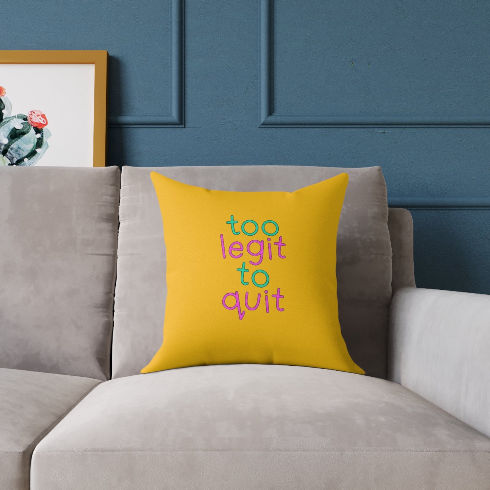 Positivity Self Help Square Poly Canvas Pillow - Image 3