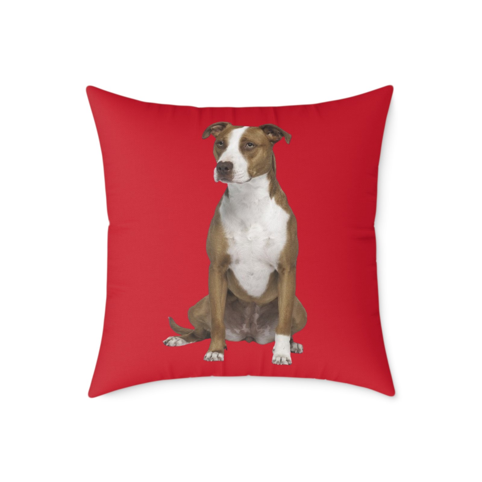 Staffordshire Bull Terrier Square Poly Canvas Pillow - Image 13