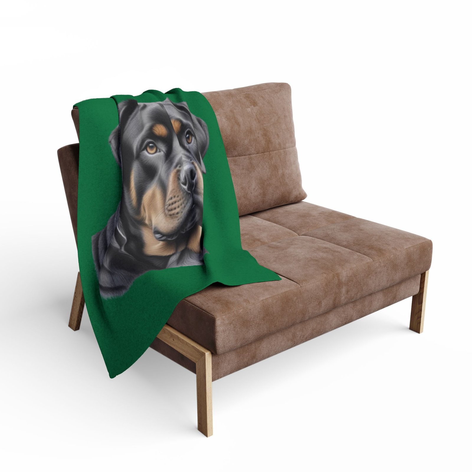 Rottweiller Puppy Arctic Fleece Blanket 08 - Image 4