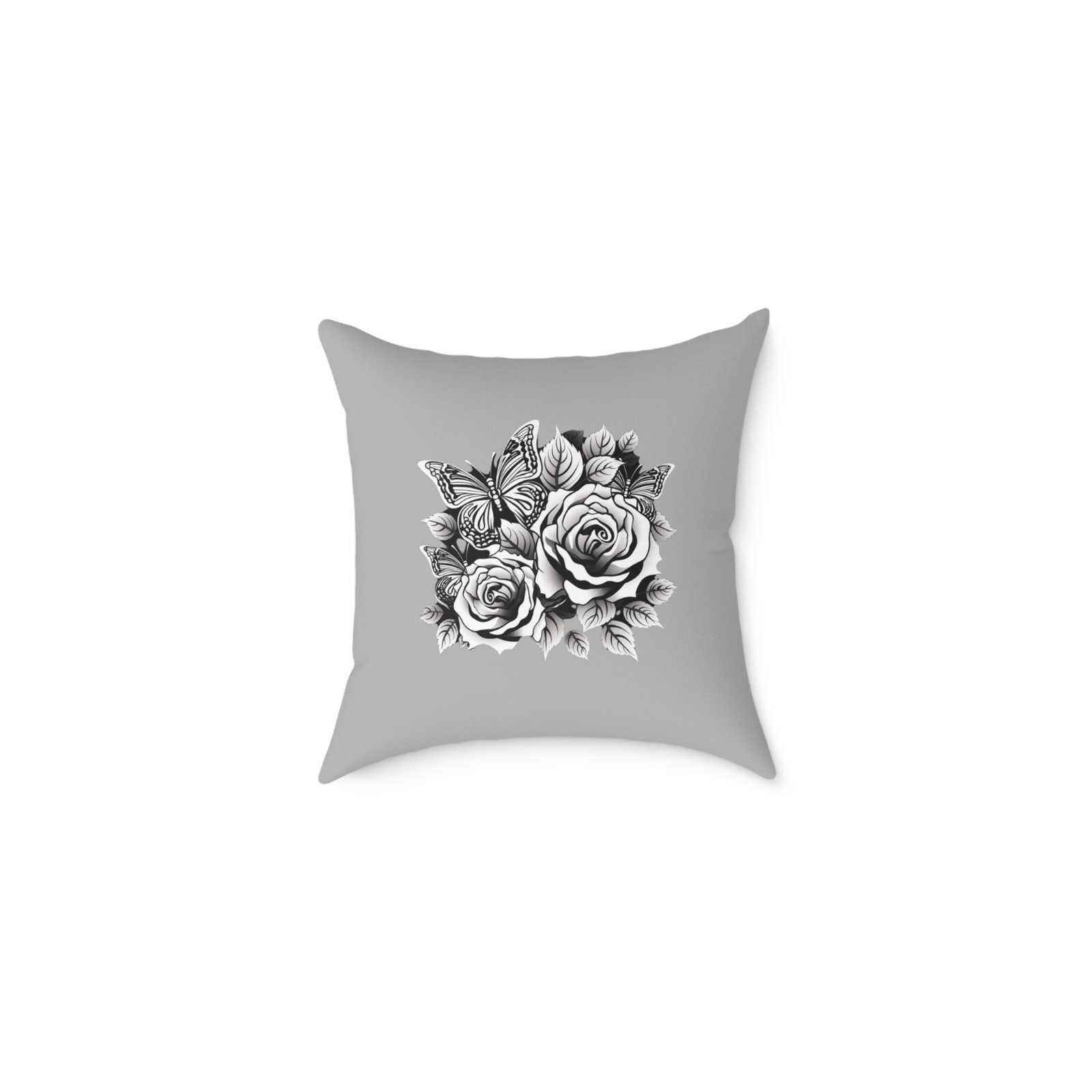 Butterfly Square Poly Canvas Pillow
