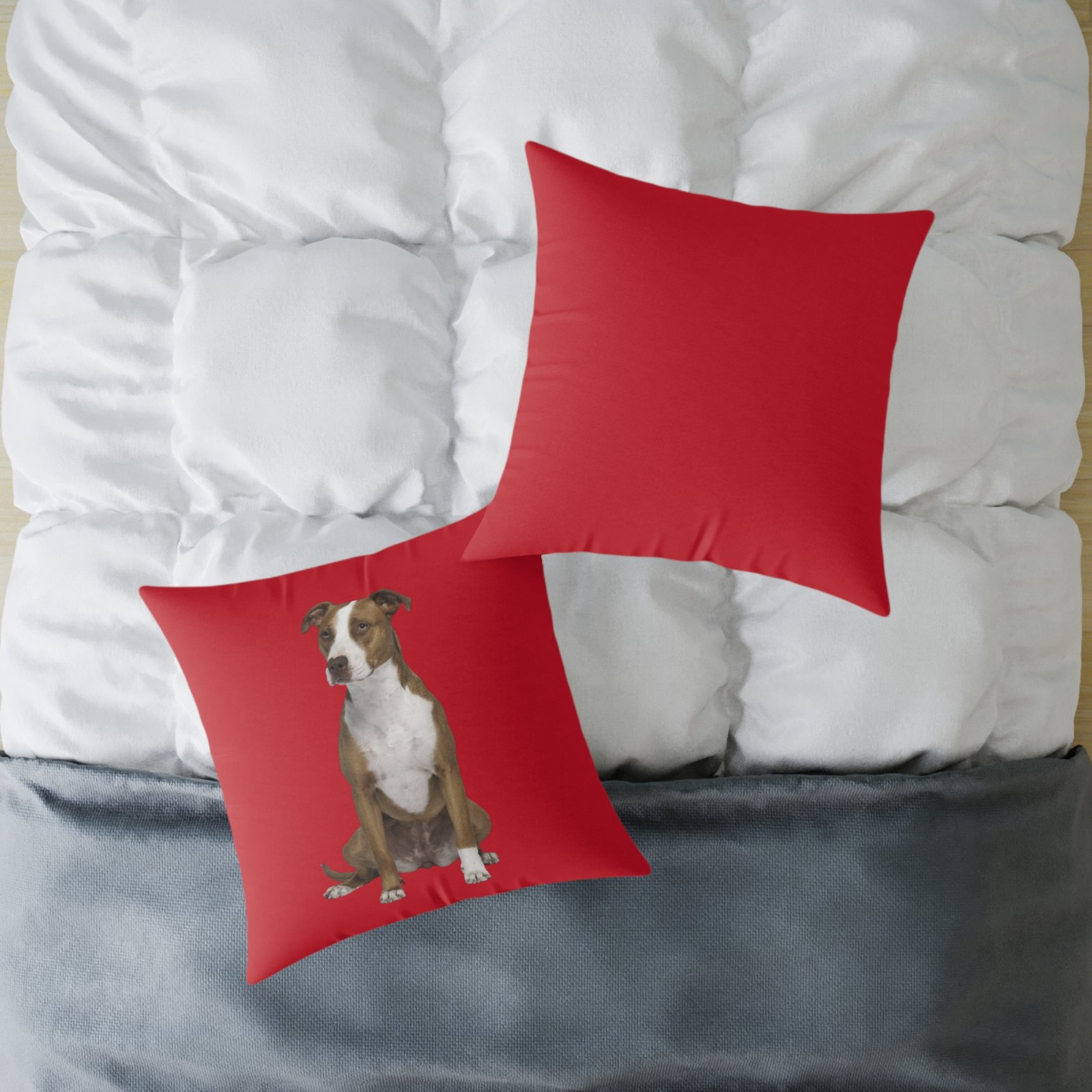 Staffordshire Bull Terrier Square Poly Canvas Pillow - Image 16