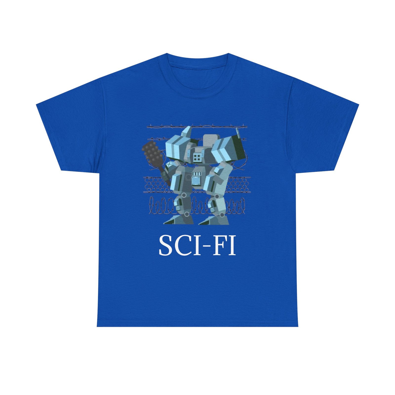 Sci-Fi Robot Futuristic Tee, Unisex Cotton T-Shirt, Geeky Clothing, Perfect Gift for Sci-Fi Lovers, Casual Wear, Unique Graphic Tee - Image 45